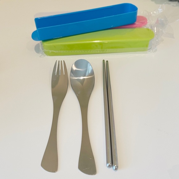 Stainless Steel Portable Cutlery Set - Picture 2 of 3